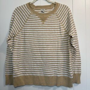 L.L. Bean Woman’s size medium striped sweater. 100% Organic Cotton
